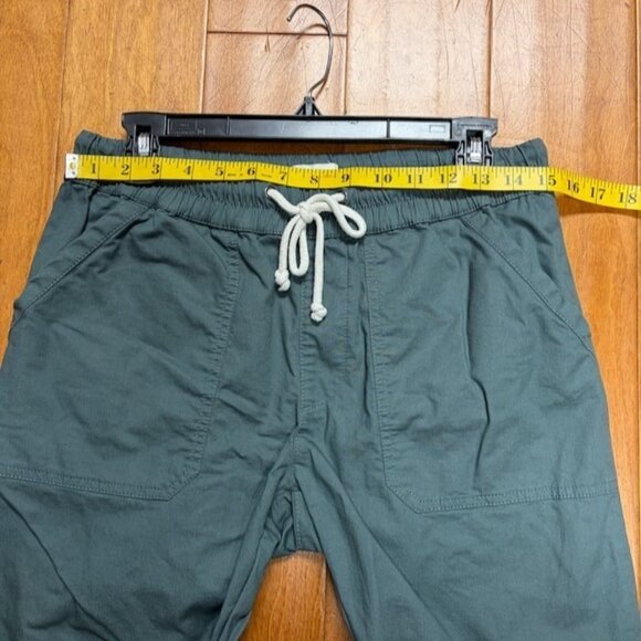 Pact Womens Organic Daily Twill Drawstring Pull On Utility Pants Size M Green - Picture 10 of 13